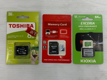 1円スタート TOSHIBA KOIXIA など microSDカード 未開封品 3点セット ▽2295