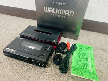 B◆音出しOK◇SONY ソニー WALKMAN PRO ウォークマン プロ WM-D6 プロモデル カセットレコーダー 箱 ケース ストラップ付◆