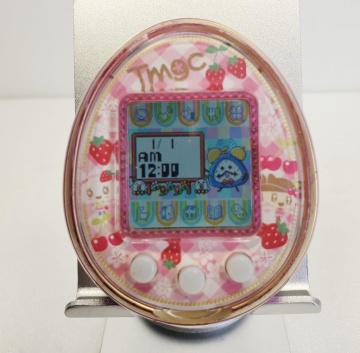 B128　1000円スタート！　たまごっち　4U　フルーツチェックスタイルカバー　2014年　簡易動作OK　現状渡し