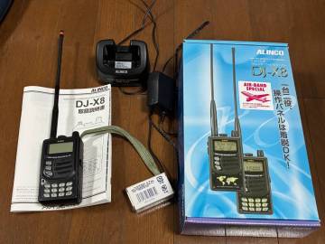 ALINCO アルインコ エアバンドDJ-X8　(航空無線周波数メモリ済＆オリジナル航空無線受信専用) 問題あり