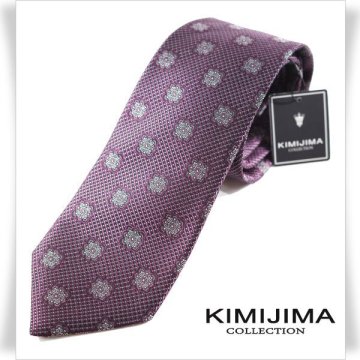 新品1円～★定価1.7万 KIMIJIMA COLLECTION 君島 キミジマ コレクション 日本製 シルク絹100％ネクタイ 織柄 正規店本物 ◆4508◆
