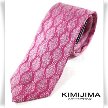 新品1円～★定価1.7万 KIMIJIMA COLLECTION 君島 キミジマ コレクション 日本製 シルク絹100％ネクタイ 織柄 正規店本物 ◆4583◆