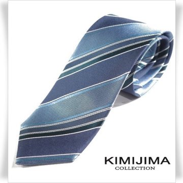 新品1円～★定価1.7万 KIMIJIMA COLLECTION 君島 キミジマ コレクション 日本製 シルク絹100％ネクタイ 織柄 正規店本物 ◆4796◆