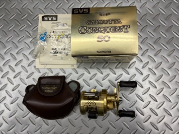 ■シマノ　０１　カルカッタコンクエスト　５０　右ハンドル　中古■