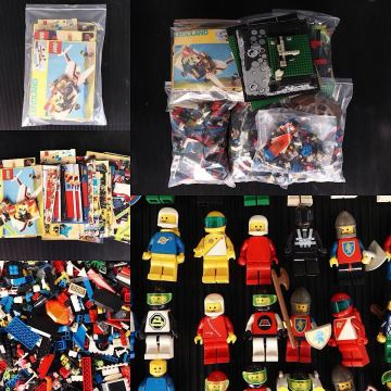 90年代 LEGO ミニフィグ まとめて 総重量約10kg カタログ 説明書 レゴ ブロック パーツ 部品 ジャンク