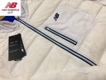 1・スピード発送 新品未使用 NewBalanceGolf(ニューバランスゴルフ) 秋冬 ライトダウン フルジップジャケット 012-3220006(ホワイト)６