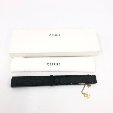 CELINE セリーヌ 扇子 マカダム 箱・保存袋付き【EAAK9054】