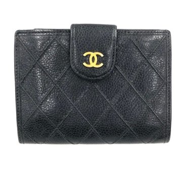 CHANEL　シャネル　ビコローレ　二つ折り財布　がま口　4333964【EAAL9072】