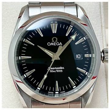 付属品、ベルト2種付き☆極美品のオメガ・シーマスター時計☆アクアテラ・メンズ・2518-50・電池交換済み☆