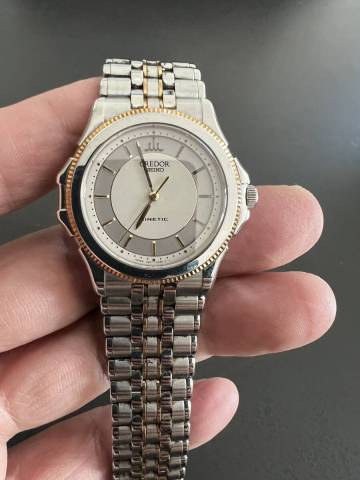 セイコー クレドール KINETIC メンズ腕時計 電池切れ 不動 ジャンク 現状品