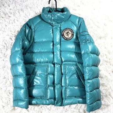 PEARLY GATES パーリーゲイツ ダウンジャケット ゴルフウェア ナイロン ブルー 水色 size3 Msize 秋冬 メンズ