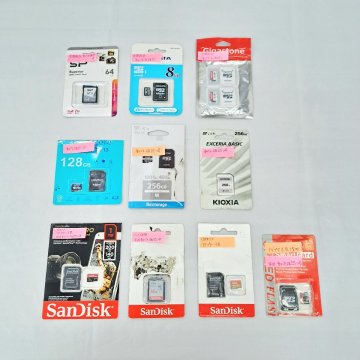 2599〒 【SD/microSDカード（訳あり品3点含む）まとめ売り 】キングストン/サンディスクO/KIOXIA/8GB～1TBまで 【0924】