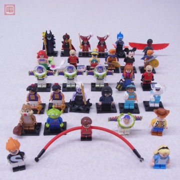 レゴ ミニフィグ ミッキーマウス/ピノキオ/アラジン/フック船長/アリエル 他 ダブリ含む 計30体セット LEGO ミニフィギュアシリーズ【10