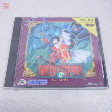 1円〜 未開封 PCE PC Huカード ニュートピアII NEUTOPIA II ハドソン HUDSON【10
