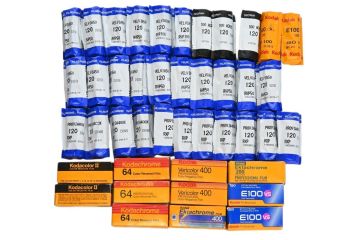 1043 期限切れ FUJIFILM 120 Velvia 50 Velvia 100 PROVIA 400 ACROS 100 Kodacolor II kodachrome 他 43本 まとめ