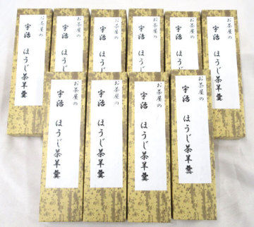 送料300円(税込)■fs275■◎お茶屋の宇治ほうじ茶羊羹 200g 10点【シンオク】