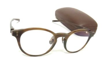 1円 ■美品■ 999.9 Four Nines フォーナインズ NP-10BF べっ甲調 メガネ めがね 眼鏡 メンズ レディース ブラウン系 FV7171
