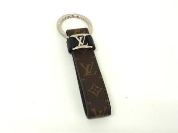 1円 ■美品■ LOUIS VUITTON ルイヴィトン M62709 LV ドラゴンヌ キーリング キーホルダー アクセサリー ブラウン系 FV9035