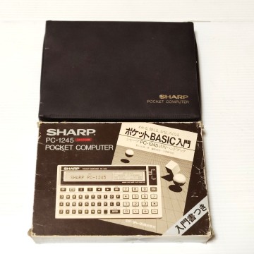【動作未確認】 SHARP ポケットコンピュータ PC-1245 CE-125 箱・取説・ケース付き シャープ 昭和 レトロ 現状品 ジャンク扱いで