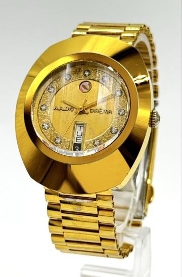 【ラドー　１円～】　「RADO」 　636.0013.3 ダイヤスター　デイデイト　ゴールド　腕時計　メンズ　自動巻き　L26L091