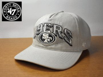 C635《未使用品》47 BRAND 47ブランド HITCH【フリーサイズ】NFL SAN FRANCISCO 49ers 野球帽 帽子 キャップ USモデル