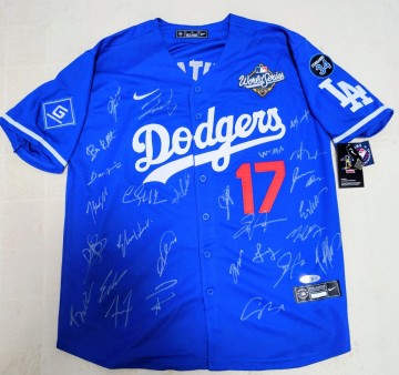 大谷翔平 ロサンゼルスドジャース サイン入りユニフォーム 2025 COA 山本由伸 佐々木朗希 フリーマン他 MLB ワールドシリーズ連覇 レア品