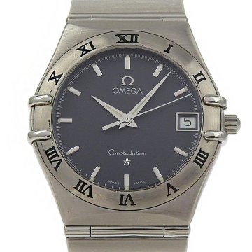 ■ 1円 ～ 中古品 参定22.0万■ OMEGA オメガ ■ コンステレーション 1512.40 1552/862 ■ クォーツ ネイビー 紫 紺 メンズ ユニセックス