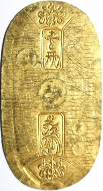 4■天保小判金 保字小判 裏刻印 守長 天保小判