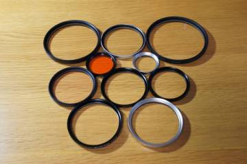 中古 各種サイズフィルター10枚セット・67㎜ 62㎜ 40㎜ 30.5㎜ 27㎜ 各1枚 ・49㎜ 3枚 ・46㎜ 2枚 