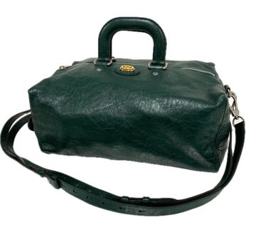 グッチ 2way ハンドバッグ 587866 520981 ユニセックス GUCCI ボストンバッグ グリーンカラー系 ショルダーバッグ 現状品 カyg