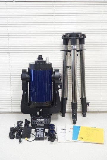 [QS][A678141717] MEADE ミード LX200 EMC D=203.2mm F=1280mm f/6.3 鏡筒 コントローラー/三脚 等付属 現状品