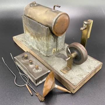 ジャンク 水蒸気 スチーム 真鍮製 模型 教材 実験用 部品取り レトロ アンティーク 工業系 オブジェ