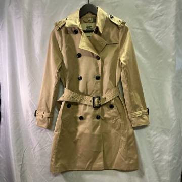 ◆『BURBERRY LONDON バーバリー ロンドン』THE KENSINGTON ケンジントン トレンチコート ノバチェック ベージュ UK8 / S〜M相当 ◆　 A272