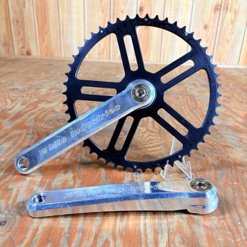 White Industries VBC 170mm 50t チェーンリング付 ホワイトインダストリー ポリッシュ シルバー 