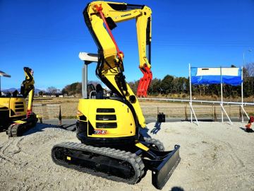 ユンボ ヤンマーB3-6A ゴムクローラー新品、バケット、新品ハサミ付き、マルチパターン切り替え有り倍速有り