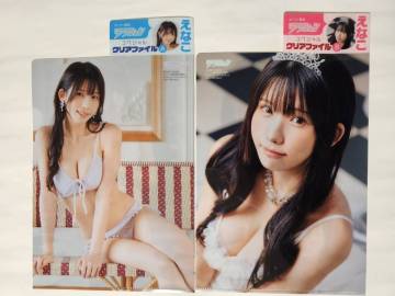 えなこ　ローソン限定 クリアファイル ２枚セット　(漫画アクション2026年1月6日号)　　管理番号ａ2375