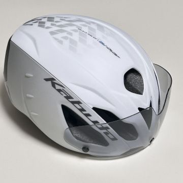【新品】トライアスロン用 OGK Kabuto AERO-R2 TR サイズ S/M シールド付属　55-58cm 白 MATTE WHITE 【送料無料】