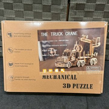 S927-C4-4409【未開封】THE TRUCK CRANE トラッククレーン メカニカル 3D 立体パズル 428ピース LG820 おもちゃ 玩具 車 模型 OA