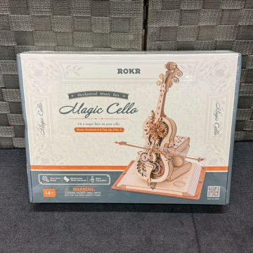 S926-C4-4402【未開封】ROKR マジックチェロ メカニカル オルゴール 木製 3D 立体パズル おもちゃ 玩具 OA