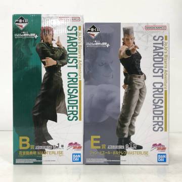 07w1183★1円~ 一番くじ ジョジョの奇妙な冒険 花京院典明/ジャン・ピエール・ポルナレフ MASTERLISE フィギュア 中古品