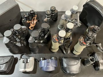 【AR-3】双眼鏡 まとめ PENTAX UP 10&times;21 EAGLE CROWN 12&times;50 2点 Vixen 6-12&times;32 TRIPLE TESTED他 双眼鏡 単眼鏡 計10点 現状品