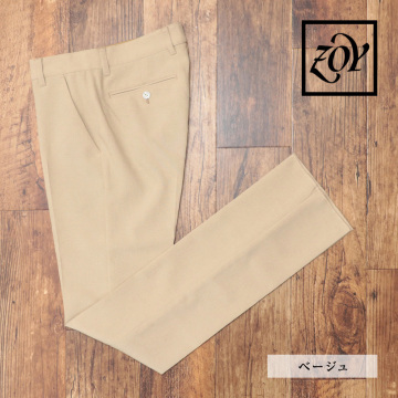 1円/春夏/ZOY/82cm/ロングパンツ 071432405 強撚ウールタッチ ドライ 防しわ ストレッチ ゴルフ メンズ ゾーイ 新品/ベージュ/pa201/