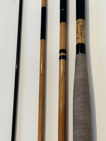 孤舟　飛ぬけ　硬式鶺鴒　志　1988年作　節巻　130寸　綿糸握り