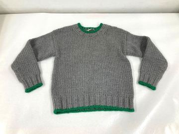 セリーヌ CELINE フィービー期 ローゲージニット レディース ウール グレー グリーン サイズS