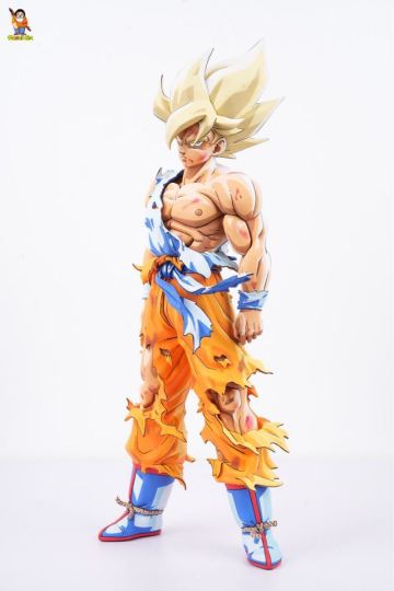 ドラゴンボール SMSP サイズ 伝説の超サイヤ人 孫悟空 リペイント 二次元彩色