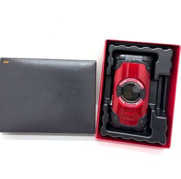 ★KYOCERA 京セラ TORQUE X01 KYF33 レッド 携帯電話 ガラケー 取説 箱付き 利用制限〇 通電 簡易動作確認済 初期化済