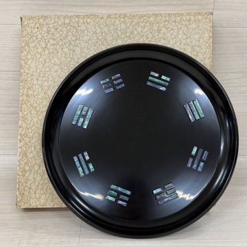 【C423-1】茶道具 八卦盆 丸盆