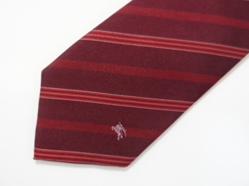 BURBERRY BLACK LABEL バーバリーブラックレーベル　 ネクタイ　 赤ストライプ