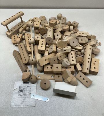 S257★ 知育玩具 木のおもちゃ 木製　和久洋三　童具館くむくむ　積み木　中古・現状品