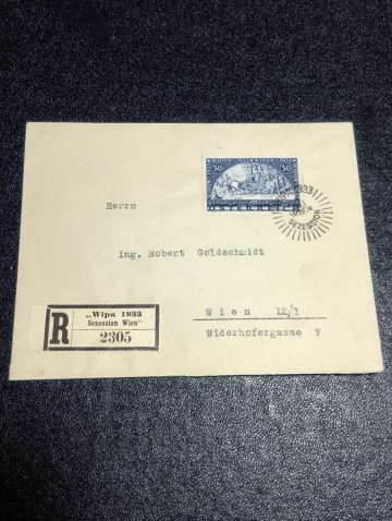 超希少　オーストリア 切手 WIPA ウィーン国際切手展 1933年 記念切手 コレクション 海外　wipa印　レア　中央ヨーロッパ